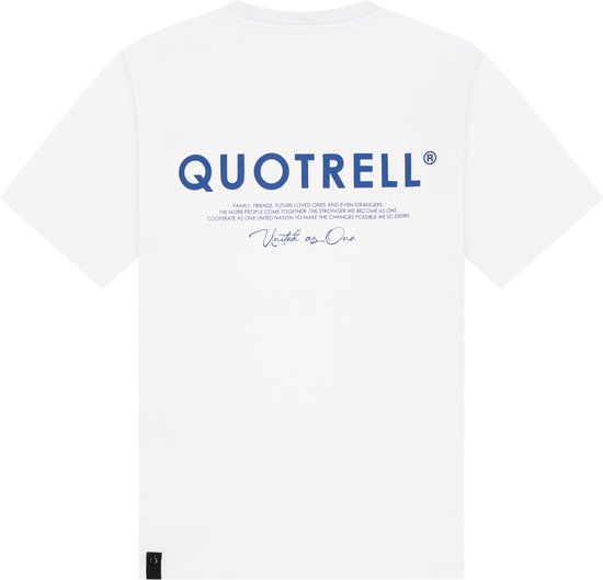 Quotrell - JAIPUR T-SHIRT - WHITE/COBALT - S