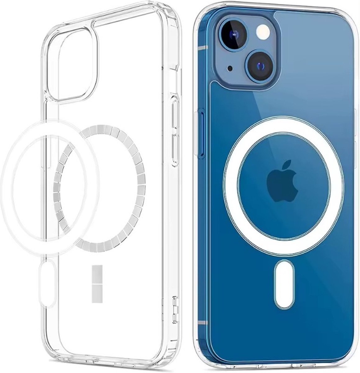 Techgrip - Hoesje geschikt voor iPhone 15 Transparant Magsafe Compatible