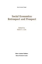 Recent Economic Thought- Social Economics: Retrospect and Prospect