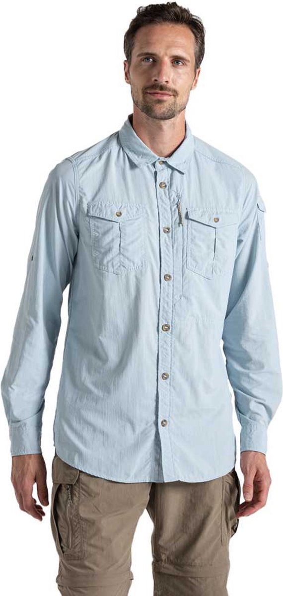 Craghoppers Nosilife Adventure Iii Overhemd Met Lange Mouwen Blauw L Man