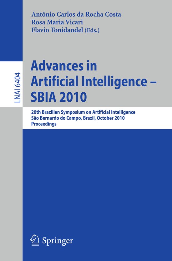 Advances in Artificial Intelligence SBIA 2010 - cover