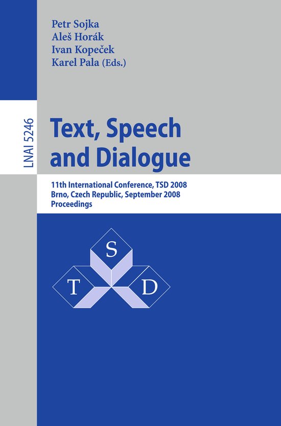 Text, Speech And Dialogue - cover