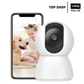 TDP Shop - Hondencamera Met App - Huisdiercamera - Beveiligingscamera - Petcam - Full HD - Wifi - Bewakingscamera Voor Binnen - Automatisch Volgen - Spreken En Luister Functie