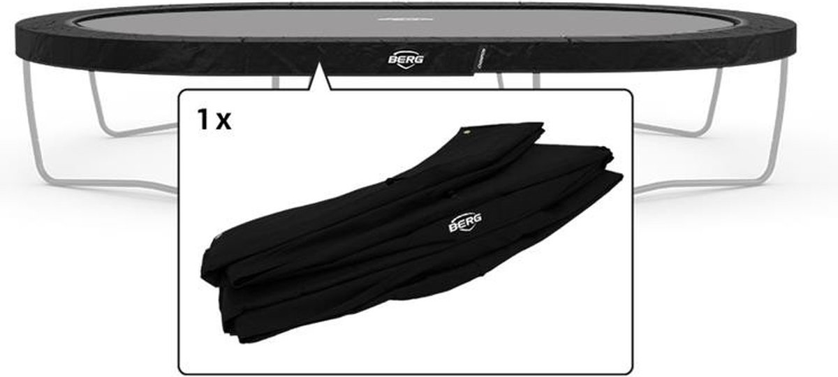 BERG Trampoline Beschermrand Grand Champion 520 x 350 cm Zwart