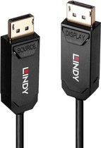 LINDY 38522 DisplayPort-kabel DisplayPort Aansluitkabel DisplayPort-stekker 20.00 m Zwart
