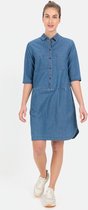 camel active Denim-jurk van gecertificeerd organic cotton - Maat womenswear-L - Indigo Blauw