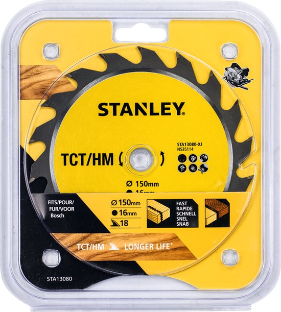 Stanley – Cirkelzaagblad – 150×16mm – (18) – STA13080-XJ