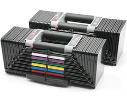 PowerBlock Elite EXP (fase 3) PBELSET3 - Verstelbare dumbbells 2 tot 41 KG (set van 2)