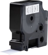 Dymo D1 Compatible 45800 (S0720820) tape zwart op transparant 19 mm x 7 m