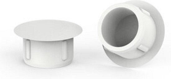 Design61 20x Abdeckstopfen für Bohrungen 8 mm zum Eindrücken in Weiß