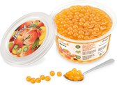 Inspire Food Company - Bubble tea - Bubble Tea Parels - Popping Boba Pearls - Popping Fruitparels - Perzik smaak - 450 gram