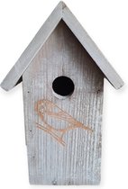 Vogelhuisje - Nestkast - Hout - 26 x 14 x 16 cm - Hoogwaardige kwaliteit - Vogelkast - Broedhuisje - Vogelwoning - vogelnestkastje - vogelhok