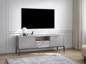 PASCAL MORABITO Tv-meubel met 2 deurtjes, 1 lade en 1 nis - Grijs - LIOUBA - van Pascal Morabito L 154 cm x H 56 cm x D 39 cm