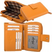 Dariya Portemonnee 3005 Oranje Leer RFID Protection