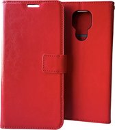 Portemonnee Book Case Hoesje Geschikt voor: Motorola Moto G7 / G7 Plus - Rood