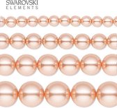 Swarovski Elements, 100 stuks Swarovski Parels, 4mm, rose peach (5810)