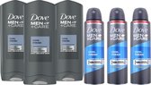 Dove Men + Care Cool Fresh SET - Gel douche + Déo Spray - 3 + 3