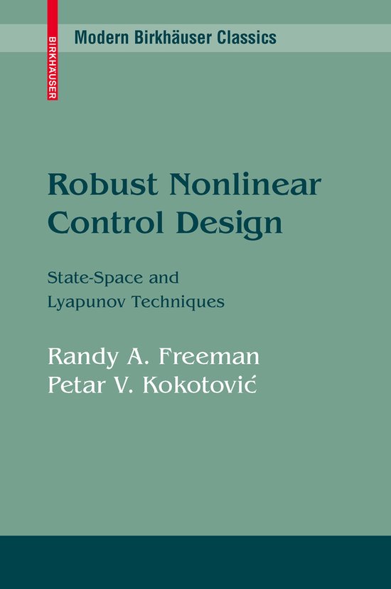 Modern Birkhäuser Classics- Robust Nonlinear Control Design - cover