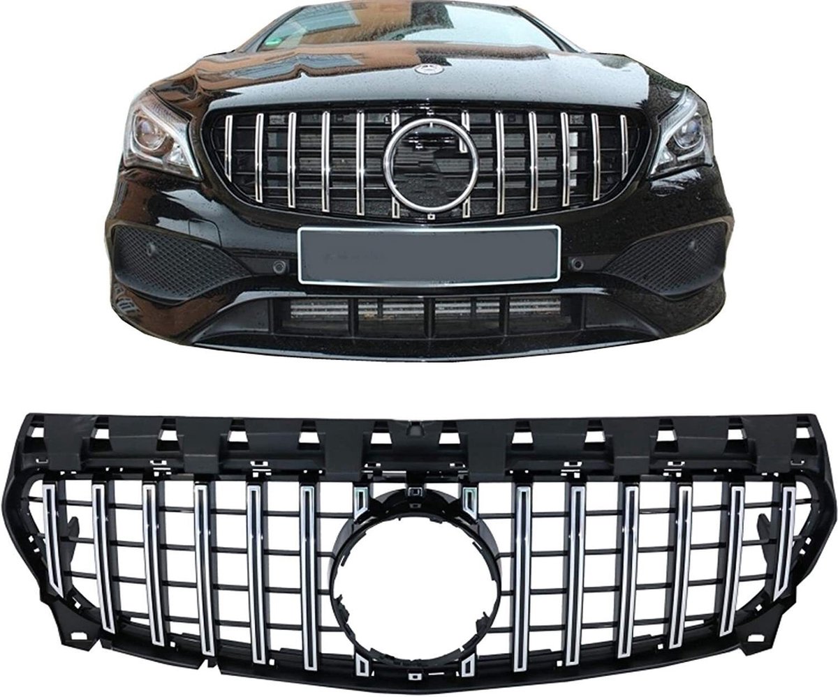 GT Grill geschikt voor Mercedes CLA Klasse W117 2016-2019 Facelift GT Black Chrome Gril