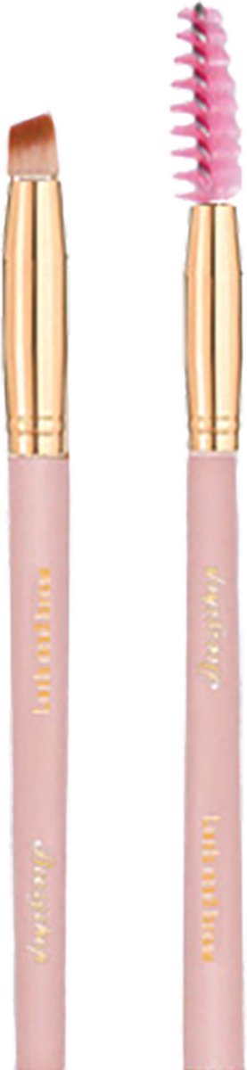 Boozyshop Soft Pink & Gold Lash and Brow Brush