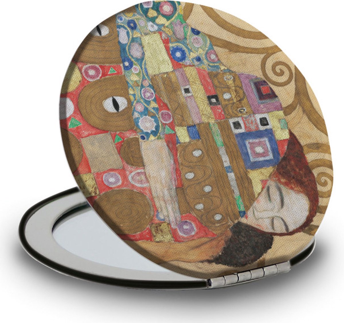 Bekking & Blitz - Reisspiegel - Nine Cartoons - Gustav Klimt - Make-up spiegel - Compact formaat - Kunst