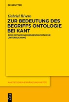 Kantstudien-Erganzungshefte180- Zur Bedeutung des Begriffs Ontologie bei Kant