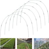 Broeikas hoepels 6 sets van 7 Ft afneembare broeikas ringen voor plantenafdekking folietunnel broeikas banden bogen kunststof glasvezel plantentunnel voor tuinstof tuinpalen