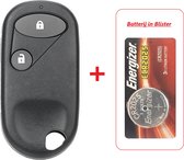 Autosleutel behuizing 2 knoppen met Batterij in blister geschikt voor Honda sleutel / Honda Civic / Honda Prelude / Honda CR-V.