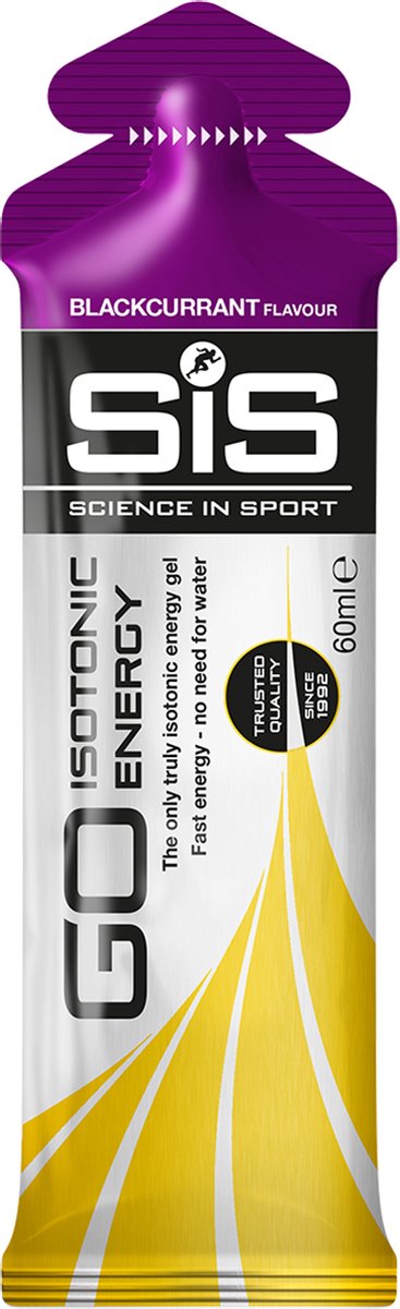 Science in Sport - SiS Go Isotonic Energygel - Energie gel - Isotone Sportgel - Blackcurrant Smaak - 30 x 60ml van Science in Sport — afbeelding 2