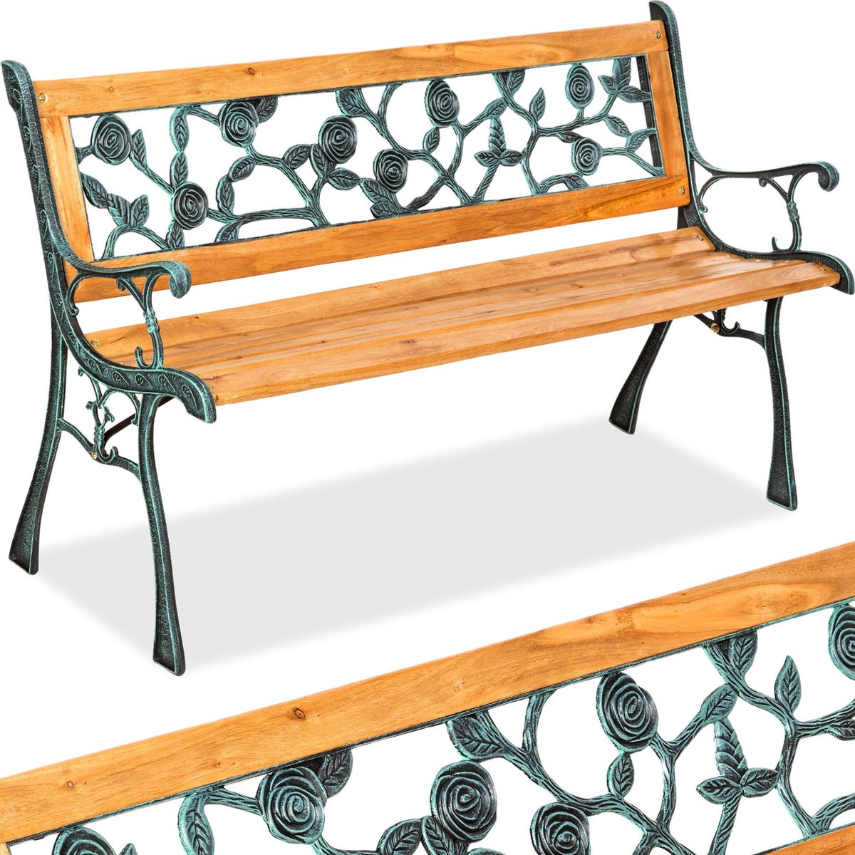 HESPERIDE HIXA Tuinbank - 2 zit - Tuinbankje - Tuinmeubelen - weerbestendig - Balkon set HESPERIDE HIXA Tuinbank - 2 zit - Tuinbankje - Tuinmeubelen - weerbestendig - Balkon set