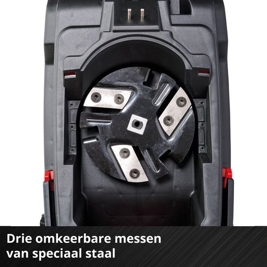 Einhell Accu Meshakselaar REDAXXO 36/25 Li Solo - Power X-Change - 36 V/Li-Ion - Max. takdikte: Ø25 mm - 90 dB - 3 omkeerbare messen van speciaal staal - Incl. praktische aanduwstok - Excl. accu en lader van Einhell — afbeelding 5