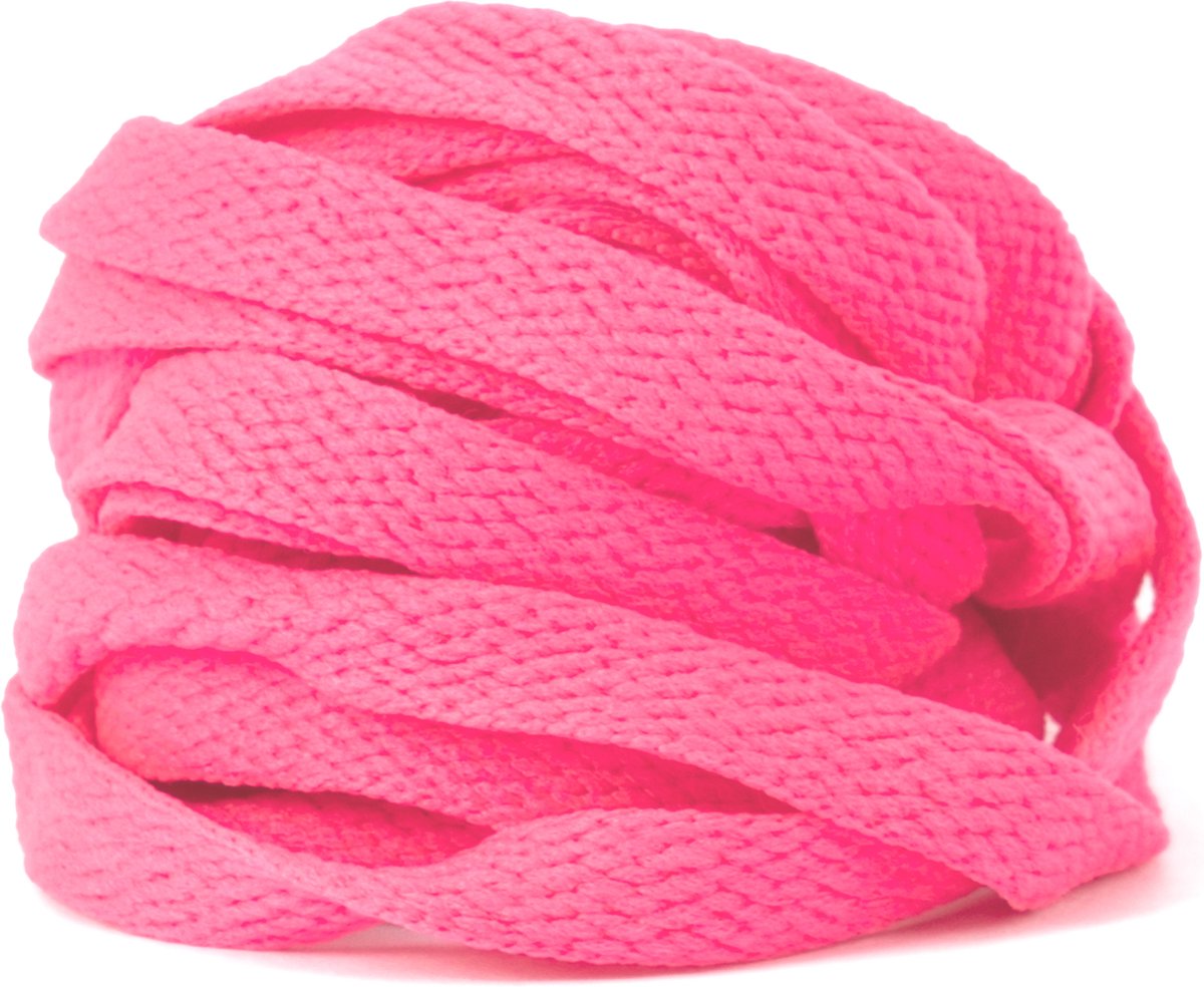 GBG Sneaker Veters 140CM - Donker Roze - Donkerroze - Dark Pink - Schoenveters - Laces - Platte Veter - o.a. geschikt voor Asics, New Balance, Nike