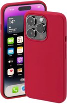 Hama Finest Feel Cover Hoesje geschikt voor Apple iPhone 14 Pro - TPU materiaal - Zijdezacht afwerking - Krasbestendig - Perfecte Pasvorm - Rood