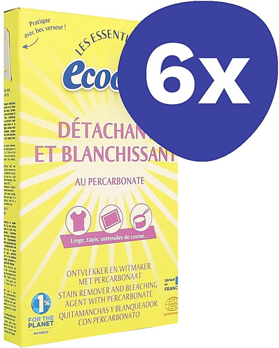 Ecodoo Ontvlekker & Witmaker met Percarbonaat (6x 350gr)