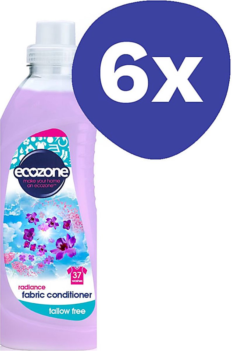 Goedkoopste Ecozone Tallo Free Fabric Conditioner - Radiance (6x 1L