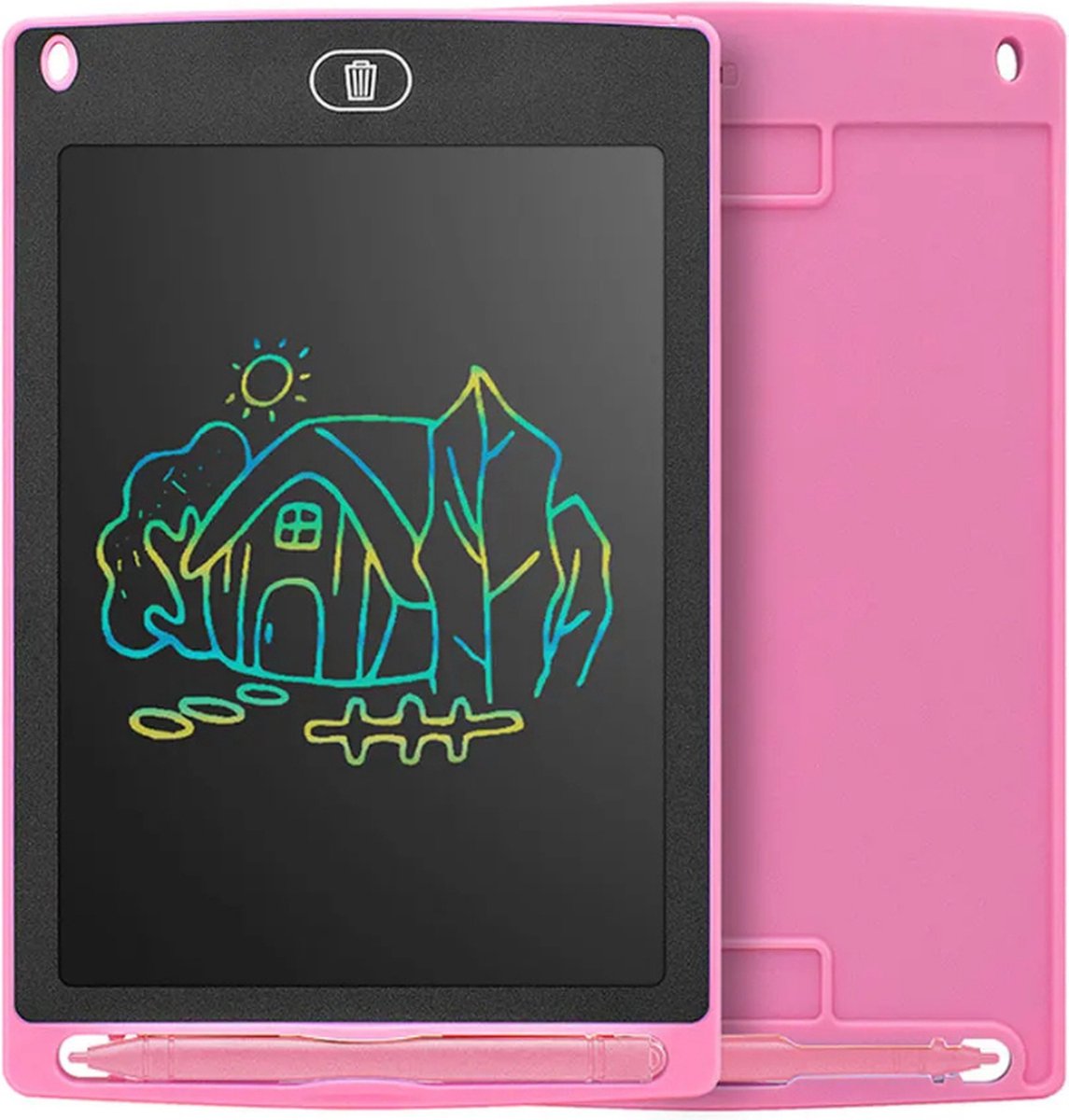 P&P Goods Tekentablet - Tekentablet Voor Kinderen - Tekenbord - Draagbaar Formaat - Klein Formaat - Teken Tablet - 6.5 Inch - Roze