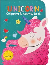 Die shaped kleur en activiteitenboek Unicorn