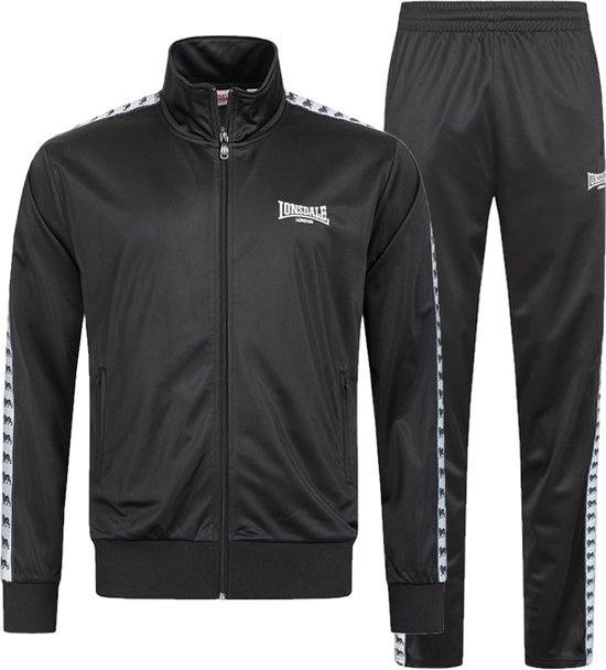 Lonsdale Trainingspak Wyberton Zwart - Maat: L