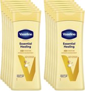 Bol.com Vaseline Bodylotion - Essential Healing - Voordeelverpakking 12 x 200 ml aanbieding