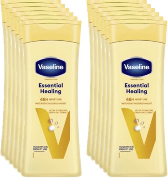 Vaseline Bodylotion - Essential Healing - Voordeelverpakking 12 x 200 ml