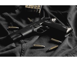 Glock Poster - Pistool - Wapen - Gun Art - Wanddecoratie - posters - formaat 60x90cm - 2058MT