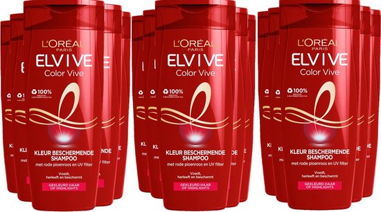 L’Oréal Paris Elvive Color Vive Shampoo - Voordeelverpakking 18 x 250 ml