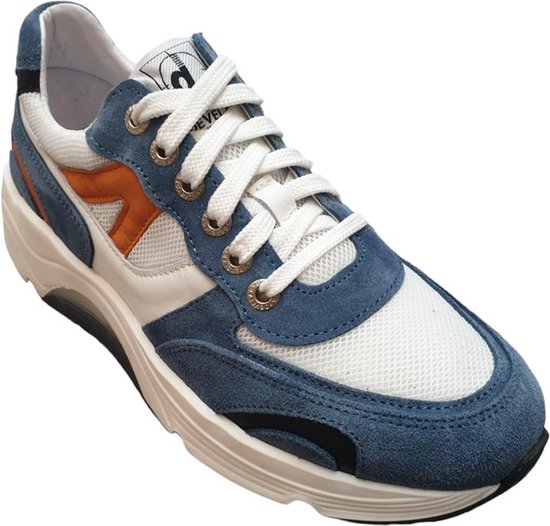 Develab 45997 veter sneaker blauw / combi, 34