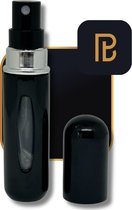PerfumeBuddy - The Mini Buddy® - Parfum Verstuiver - Mini Parfum Flesje - Hervulbaar - Reisflesje - Parfum Verstuiver Navulbaar - 5ML – Zwart