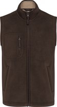 Bodywarmer Unisex XS WK. Designed To Work Mouwloos Chocolate 100% Polyester