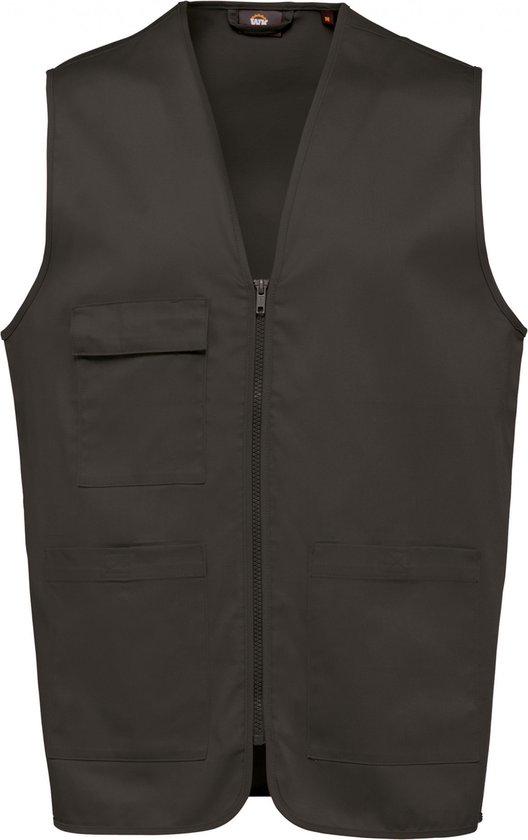 Gilet Unisex XS WK. Designed To Work Mouwloos Dark Grey 65% Polyester, 35% Katoen