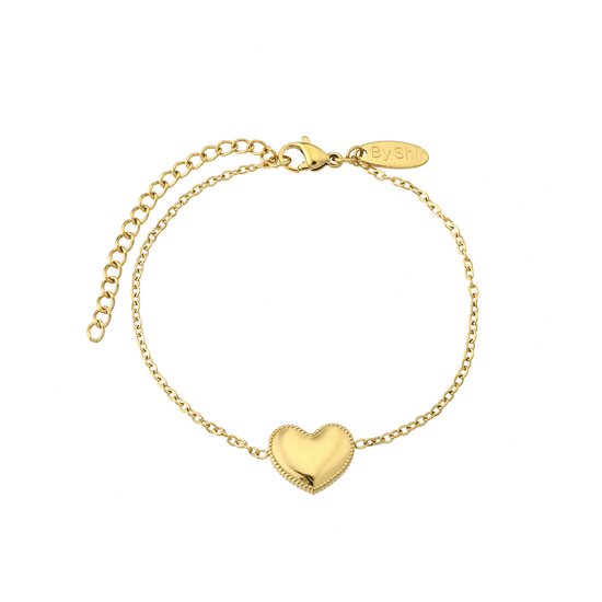 By Shir armband edelstaal Evy goud