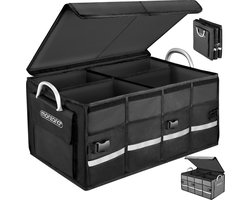 Monzana Kofferbak Organizer – 68L Waterdicht Opvouwbaar – Zwart