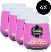 Cutex Twist & Scrub Sponge Nagellak remover - 4 x 52 ml