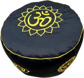 YogaStyles Meditatiekussen zwart met gouden Ohm - Symbolic serie
